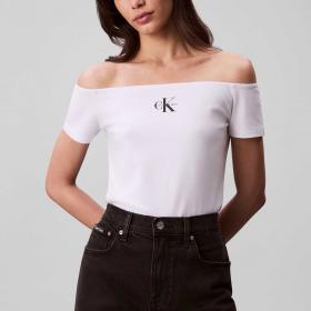 T-shirt Calvin Klein Jeans con monogramma da donna rif. LV047C203G