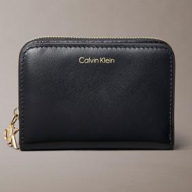 Portafoglio Calvin Klein con zip medio in pelle da donna rif. LV04F1075G