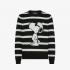 Maglia Sun68 Peanuts in lana e cashmere a righe da uomo rif. K45183