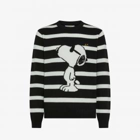 Maglia Sun68 Peanuts in lana e cashmere a righe da uomo rif. K45183