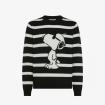 Maglia Sun68 Peanuts in lana e cashmere a righe da uomo rif. K45183