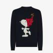 Maglia Sun68 Peanuts in lana e cashmere jacquard da uomo rif. K45181
