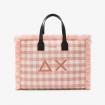 Borsa Sun68 Shopping bag midi Cali in lana check da donna rif. X45213