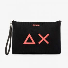 Pochette Sun68 in velluto con logo ricamato unisex rif. X45207