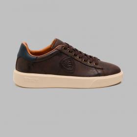 Scarpe Sneakers Blauer in pelle nubuk con logo da uomo rif. F5BUCK01/NUB