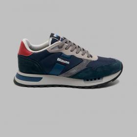 Scarpe Sneakers Blauer vintage in tessuto e suede da uomo rif. F5RYDER01/NYN