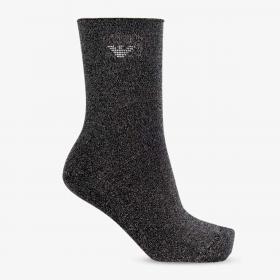 Calzini calze Emporio Armani in lurex con logo donna rif. EW000572 AF13220
