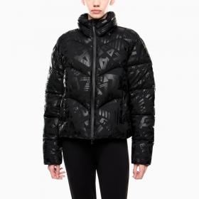 Piumino Giubbotto Emporio Armani EA7 Imbottita In Nylon Con Stampa Monogram All-Over da donna rif. 7W000654 AF16408