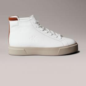 Scarpe Sneakers Calvin Klein Jeans a collo alto in pelle da uomo rif. YM0YM01353