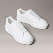 Scarpe Sneakers Calvin Klein in pelle con emblem logo da donna rif. YW0YW02006