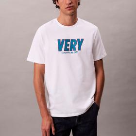 T-shirt Calvin Klein con grafica Very da uomo rif. LV04RD800G