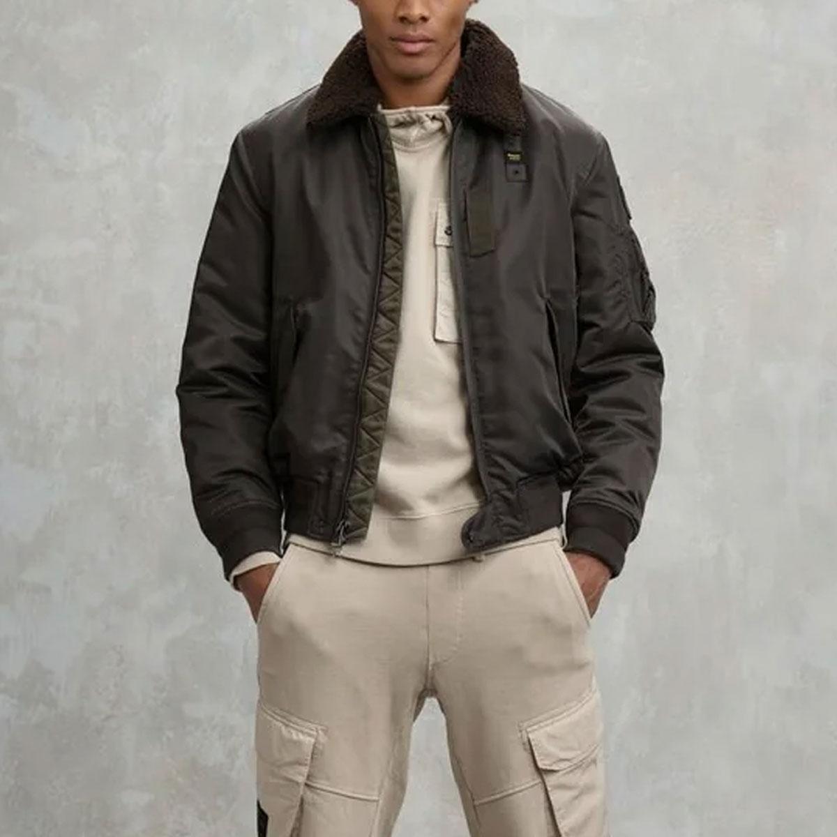 Giubbotto Piumino Blauer Bomber Poliziotto Marshall da uomo rif. 25WBLUC02029-007280