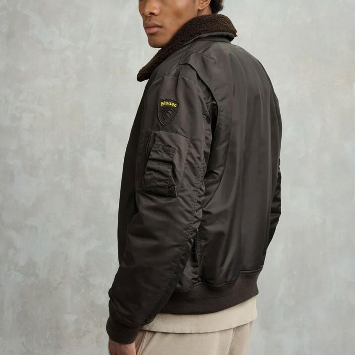 Giubbotto Piumino Blauer Bomber Poliziotto Marshall da uomo rif. 25WBLUC02029-007280