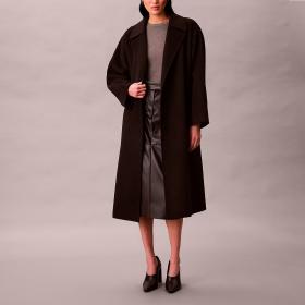 Cappotto Trench Calvin Klein in lana con cintura da donna rif. LV040WL571