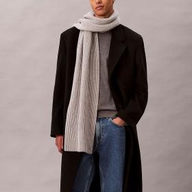 Sciarpa Calvin Klein con signature logo in misto lana unisex rif. LV04D8056G