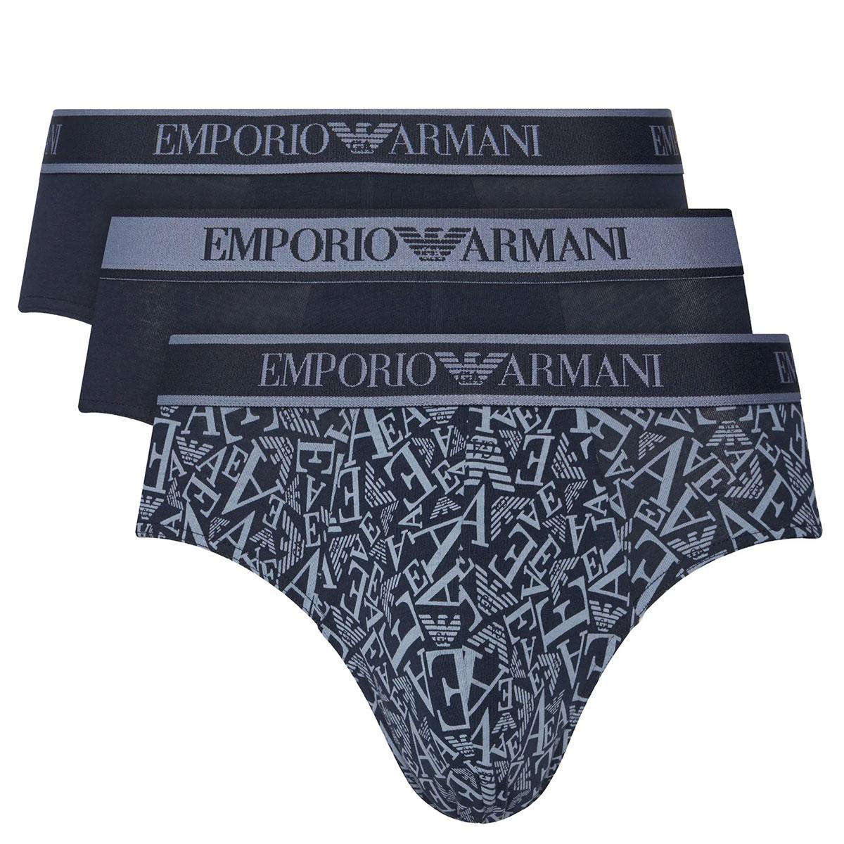 Slip Emporio Armani Ea7 3Pack Logo Bold Monogram da uomo rif. EM000369 AF10779