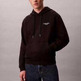 Felpa Calvin Klein con cappuccio in spugna di cotone con logo da uomo rif. LV04RD002G