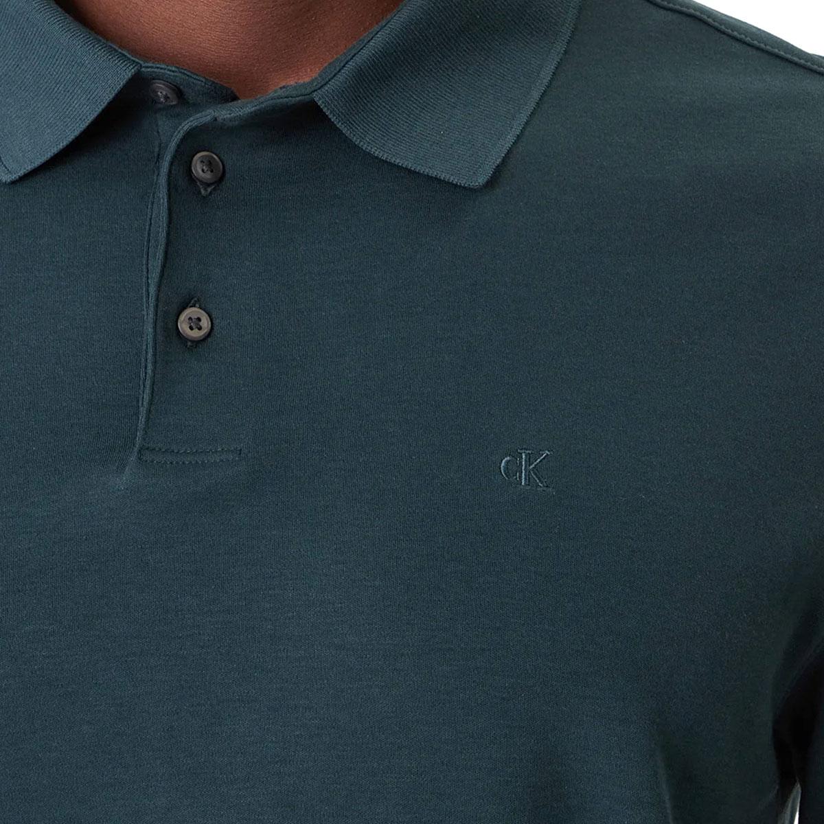Polo Calvin Klein a maniche lunghe in cotone Supima da uomo rif. LV040EM909