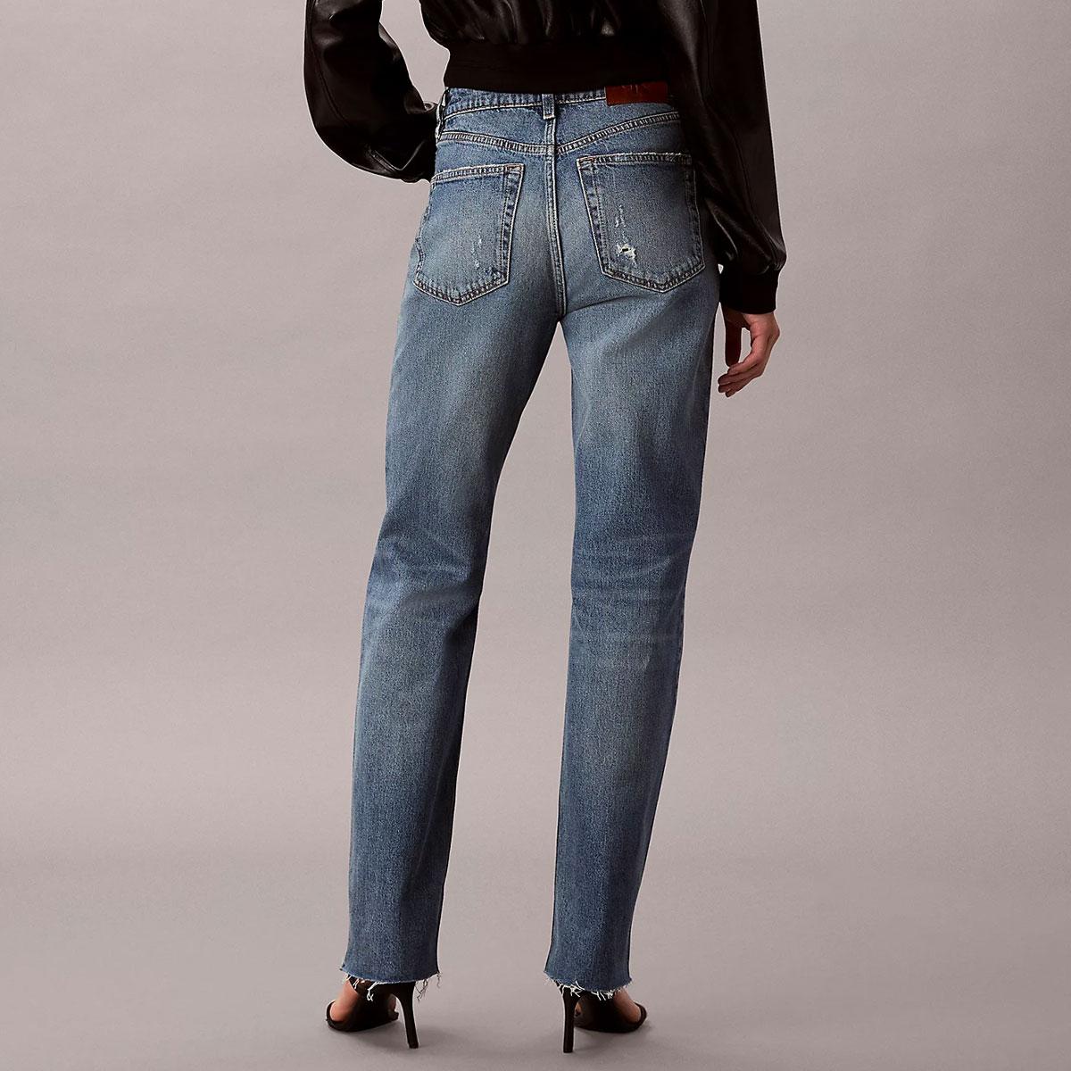 Jeans Calvin Klein High Rise Straight Jeans da donna rif. LV047E788G