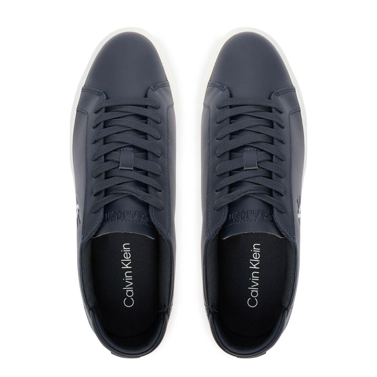 Scarpe Sneakers Calvin Klein Premier in pelle con logo da uomo rif. YM0YM01460
