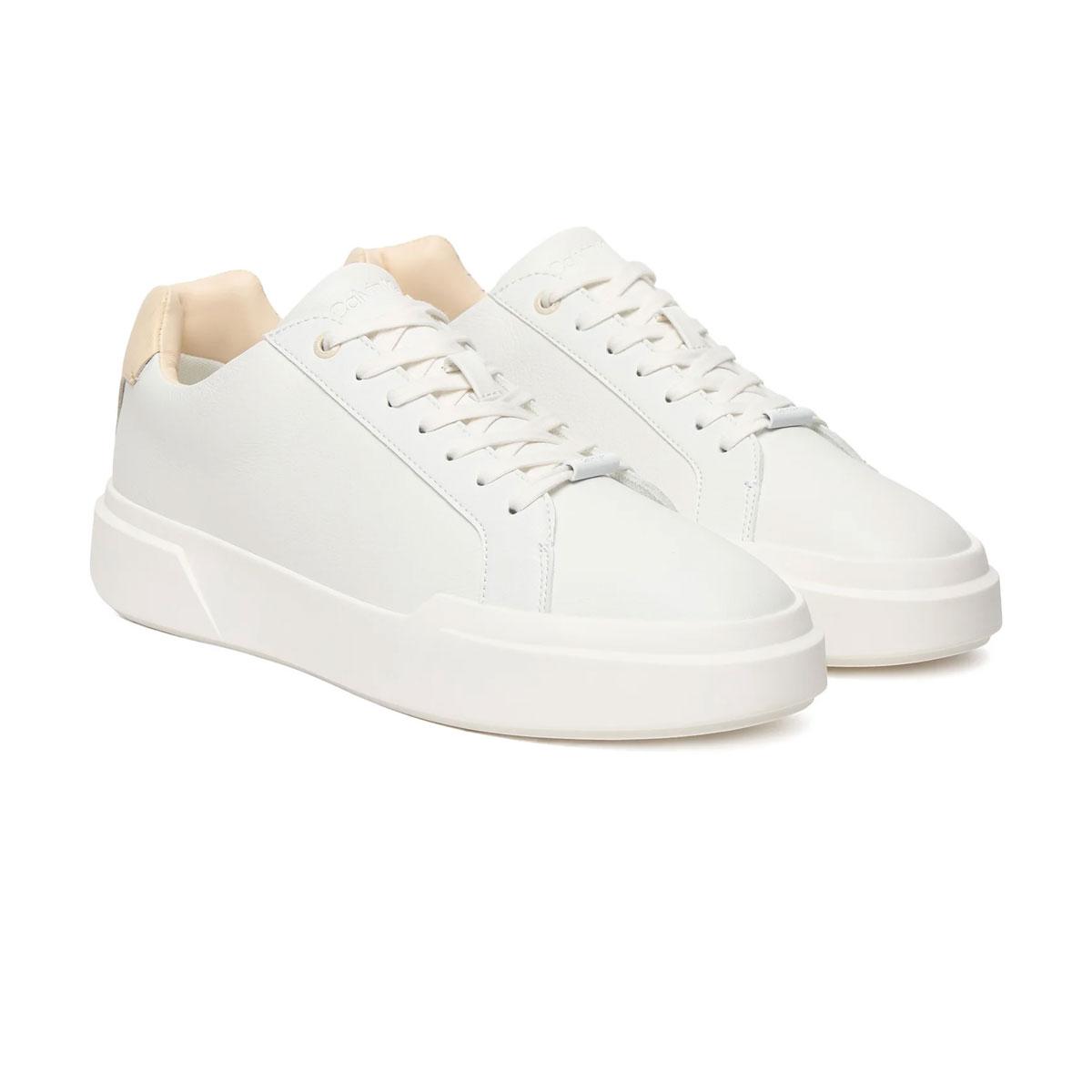 Scarpe Sneakers Calvin Klein in pelle con logo da uomo rif. HM0HM02239