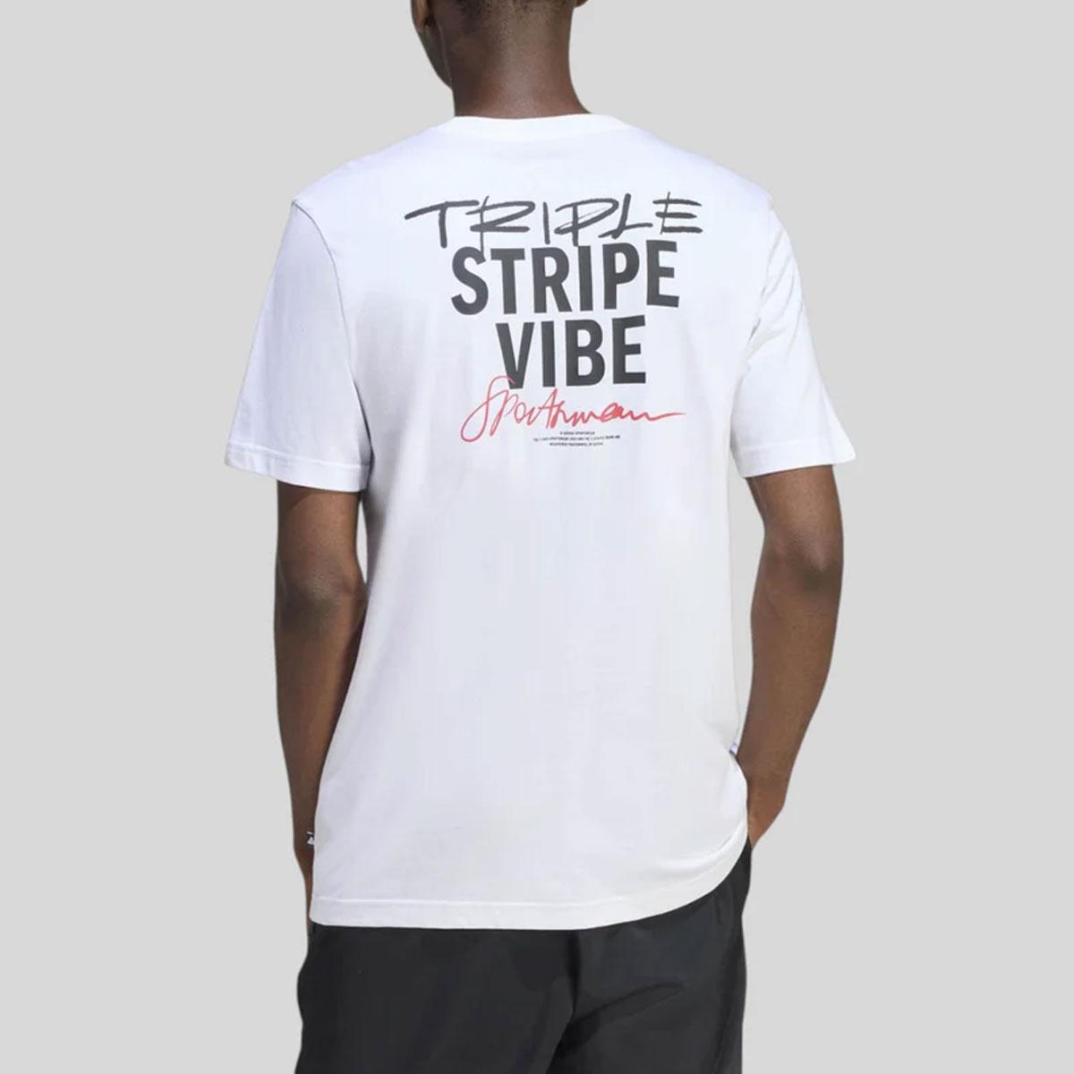 T-shirt Adidas Triple Stripe Vibe Tee da Uomo rif. JZ5028