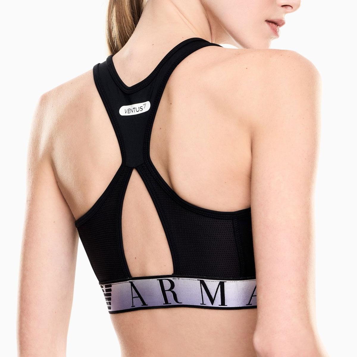 Top Emporio Armani EA7 Sport Bra Dynamic Athlete In Tessuto Tecnico Ventus7 da donna rif. 7W001467 AF21580