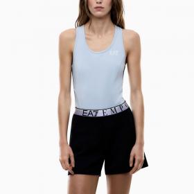 Shorts pantaloncini Emporio Armani EA7 In Tessuto Tecnico Natural Ventus7 Asv Dynamic Athlete da donna rif. 7W001153 AF12501