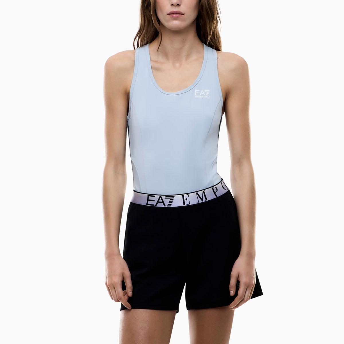 Shorts pantaloncini Emporio Armani EA7 In Tessuto Tecnico Natural Ventus7 Asv Dynamic Athlete da donna rif. 7W001153 AF12501