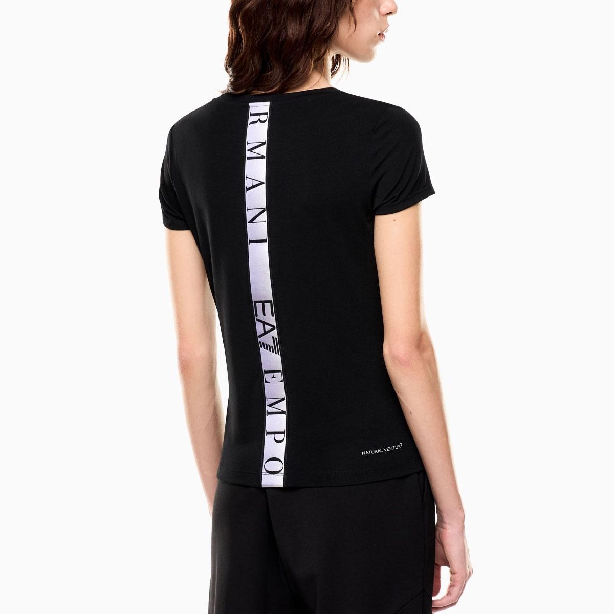 T-shirt Emporio Armani EA7 In Tessuto Tecnico Natural Ventus7 Asv da donna rif. 7W001149 AF12945