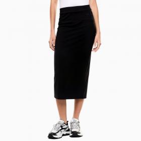 Gonna Emporio Armani Ea7 Lunga Logo Series In Jersey Stretch da donna rif. 7W000963 AF12484