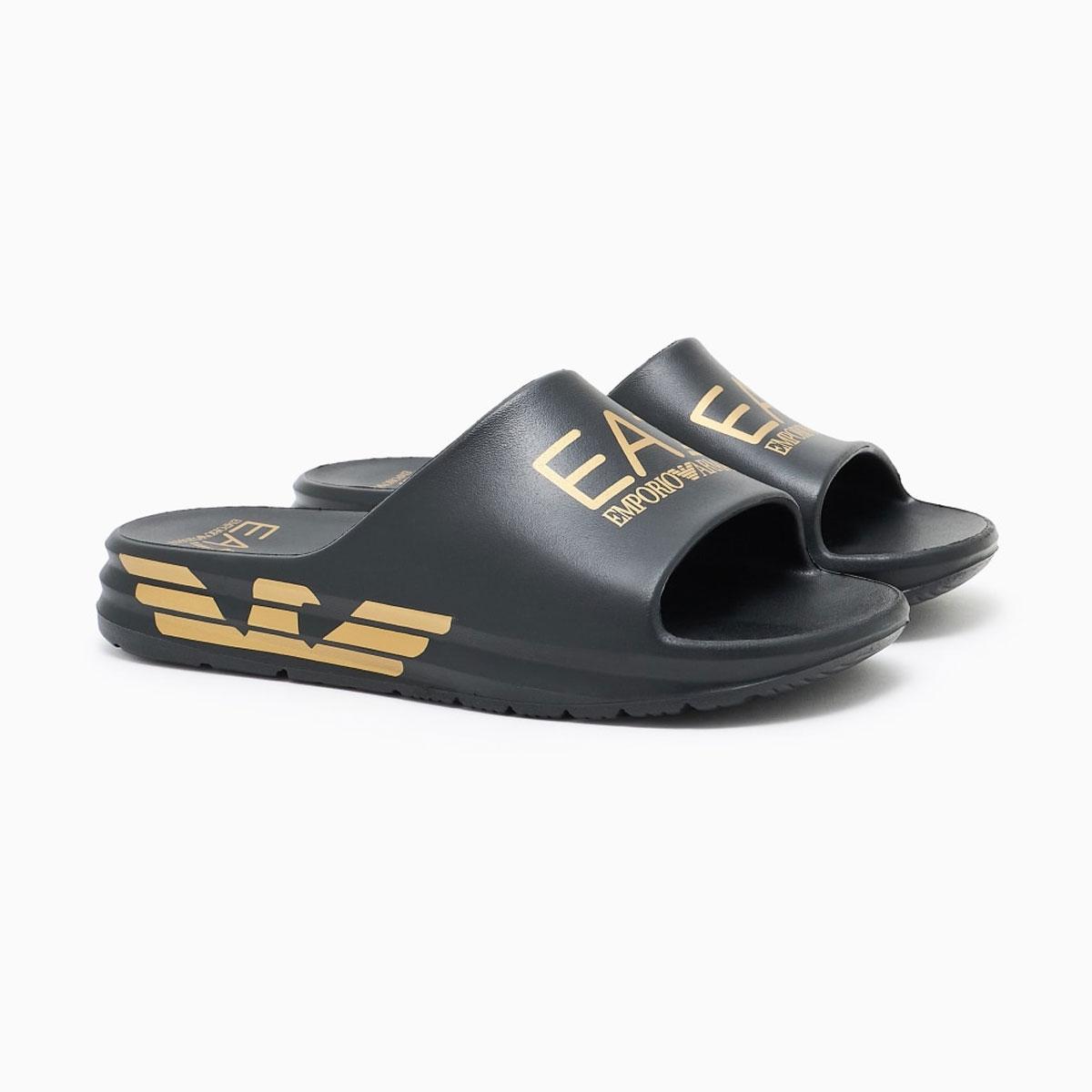 Ciabatte Emporio Armani EA7 Slides Crusher Distance Con Maxi Logo da uomo rif. 7X000356 AF18618
