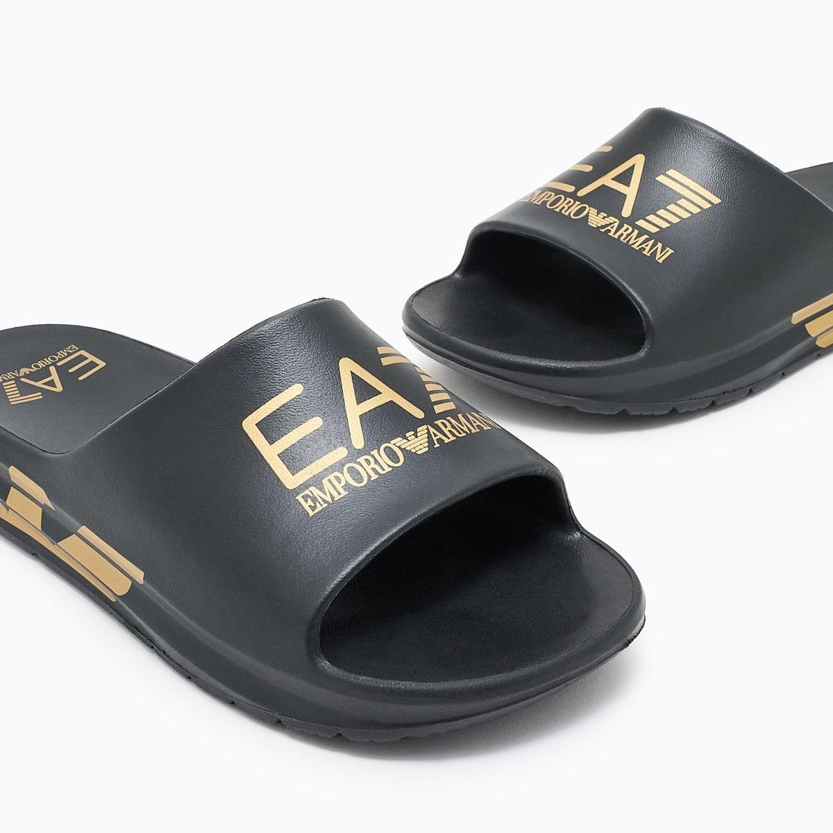 Ciabatte Emporio Armani EA7 Slides Crusher Distance Con Maxi Logo da uomo rif. 7X000356 AF18618