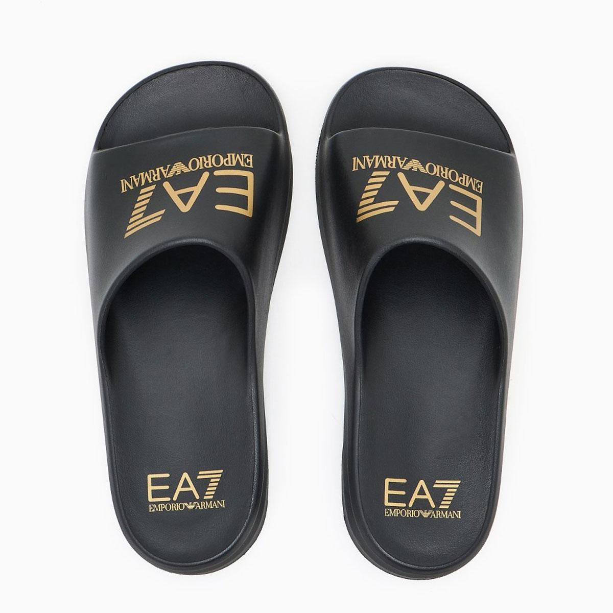 Ciabatte Emporio Armani EA7 Slides Crusher Distance Con Maxi Logo da uomo rif. 7X000356 AF18618