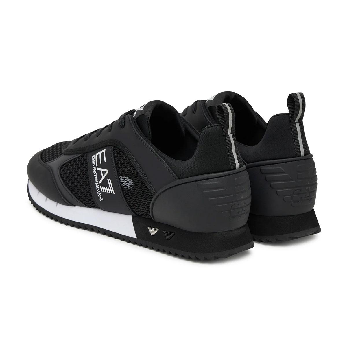 Scarpe Sneakers Emporio Armani EA7 Black And White Laces da uomo rif. 7X000334 AF18610