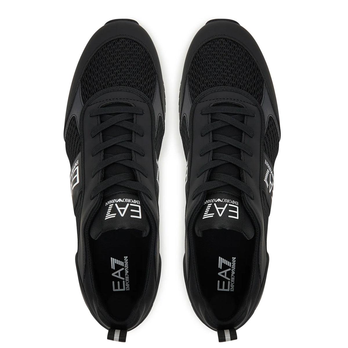 Scarpe Sneakers Emporio Armani EA7 Black And White Laces da uomo rif. 7X000334 AF18610