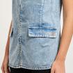 Top Armani Exchange in denim da donna rif. XW002844 AF21338