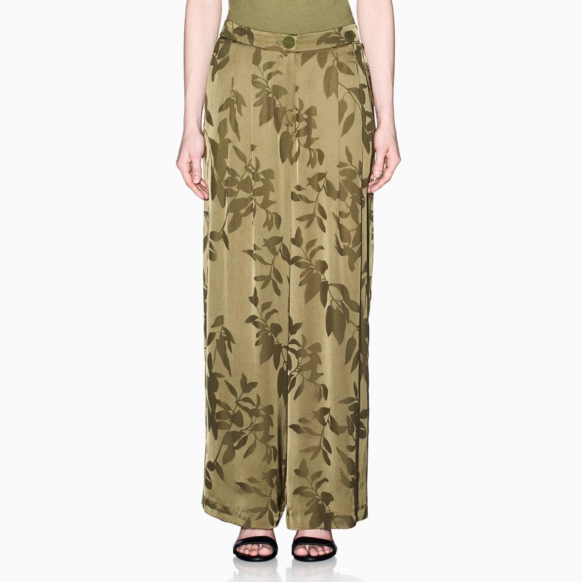 Pantaloni Armani Exchange Palazzo In Viscosa Jacquard Con Motivo Geometrico da donna rif. XW002011 AF21551