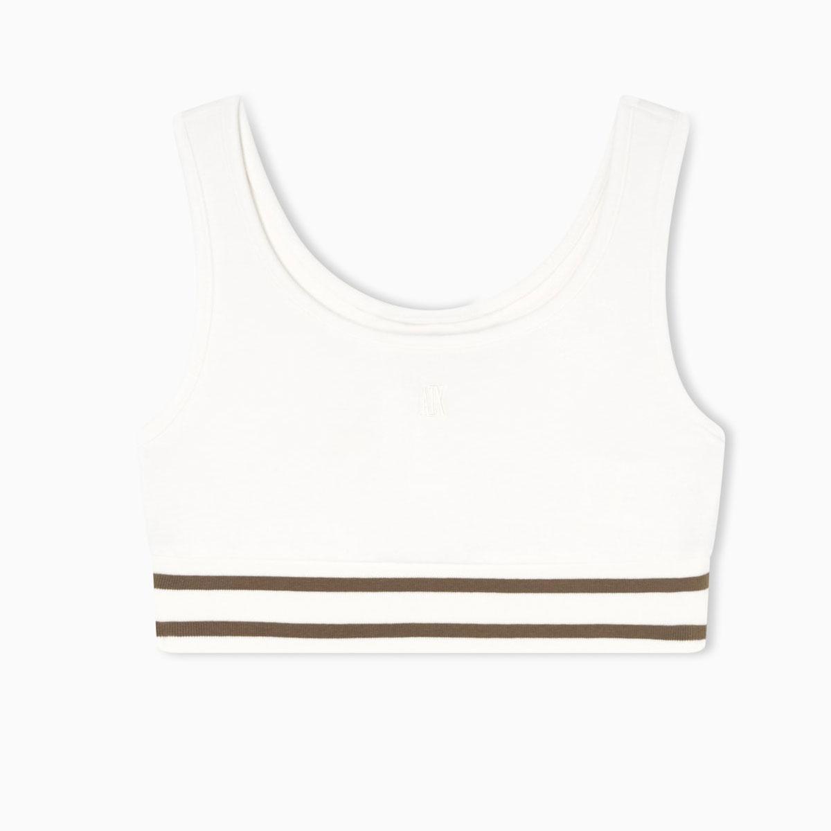 Top Armani Exchange Cropped Con Profilo A Contrasto da donna rif. XW001750 AF10804