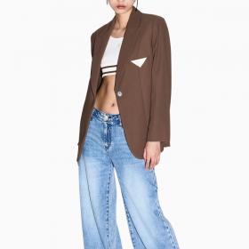 Top Armani Exchange Cropped Con Profilo A Contrasto da donna rif. XW001750 AF10804