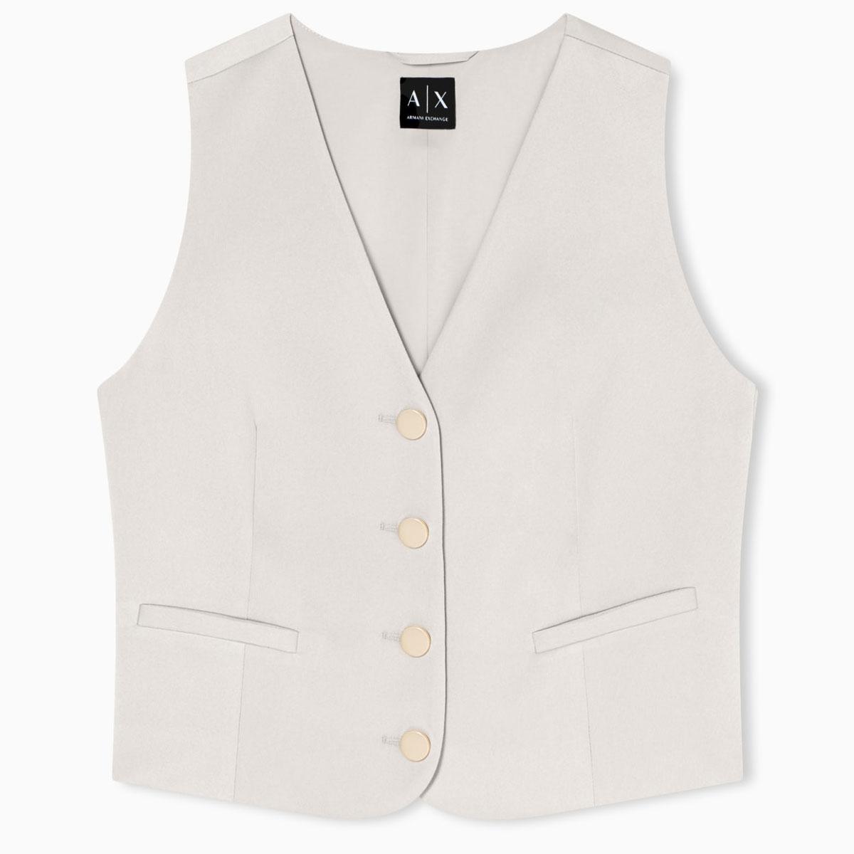 Gilet Armani Exchange Sartoriale In Raso Crepe Riciclato da donna rif. XW001954 AF21553