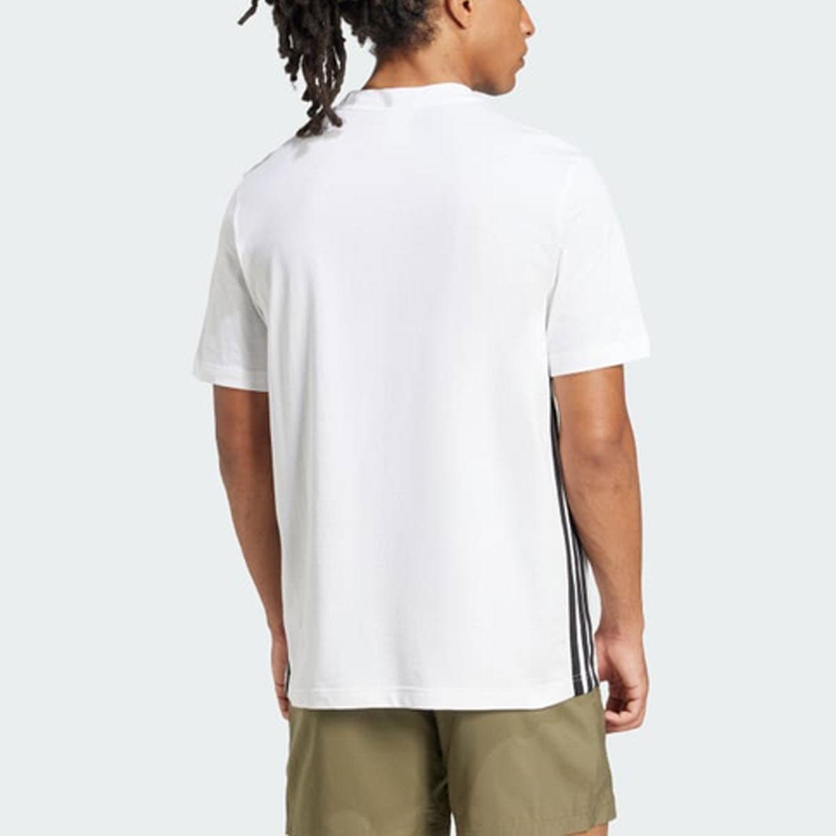 T-shirt Adidas Essentials 3-Stripes Small Logo da Uomo rif. JE6388