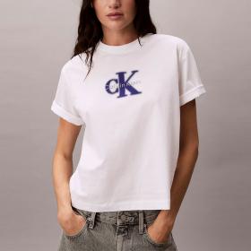 T-shirt Calvin Klein Jeans con logo grafico da donna rif. LV047F800G