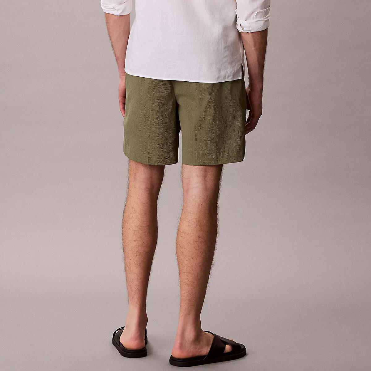 Pantaloncini shorts Calvin Klein in seersucker da uomo rif. LV04LF610G