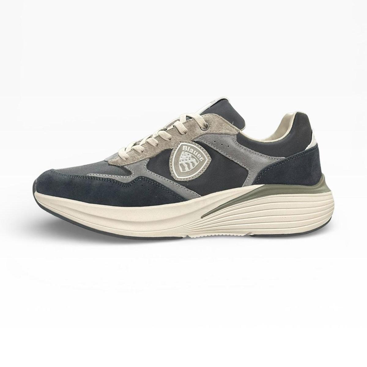 Scarpe Sneakers Blauer Running con logo da uomo rif. S6LANDER02/NYS