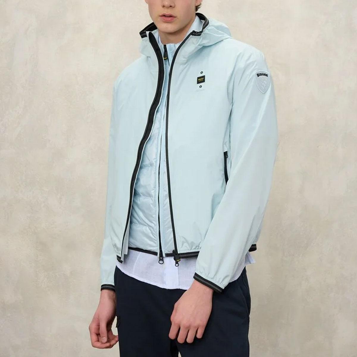 Bomber Giacca a Vento Blauer Bomber Nastrato Farrin da uomo rif. 26SBLUC11018-007110