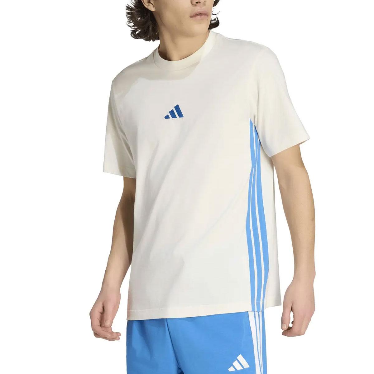 T-shirt Adidas Essentials 3-Stripes Small Logo da Uomo rif. KC0888
