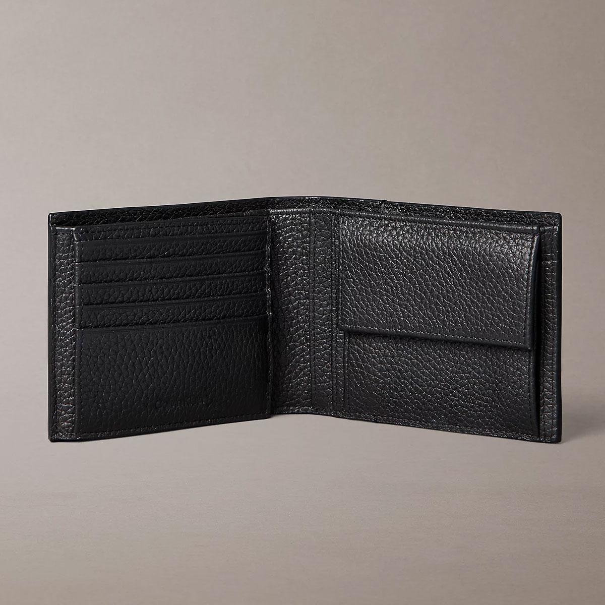 Portafoglio Calvin Klein a tre ante RFID in pelle pieno fiore da uomo rif. LV04D1241G