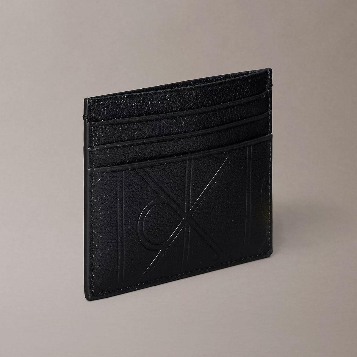 Portacarte Portafoglio Calvin Klein con emblem logo all-over stampato da uomo rif. LV04D1174G