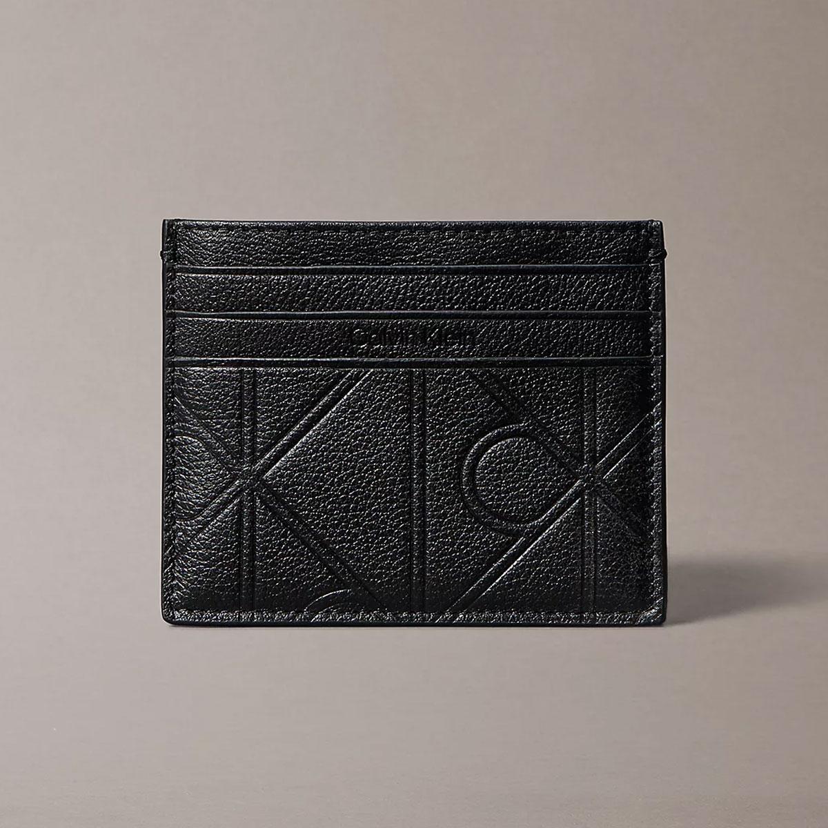 Portacarte Portafoglio Calvin Klein con emblem logo all-over stampato da uomo rif. LV04D1174G